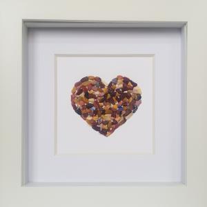 Natural Stone Art - Heart - Earth Colours