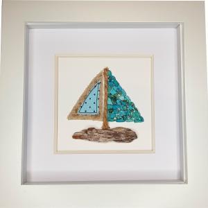 Sailboat - Natural Stone Art